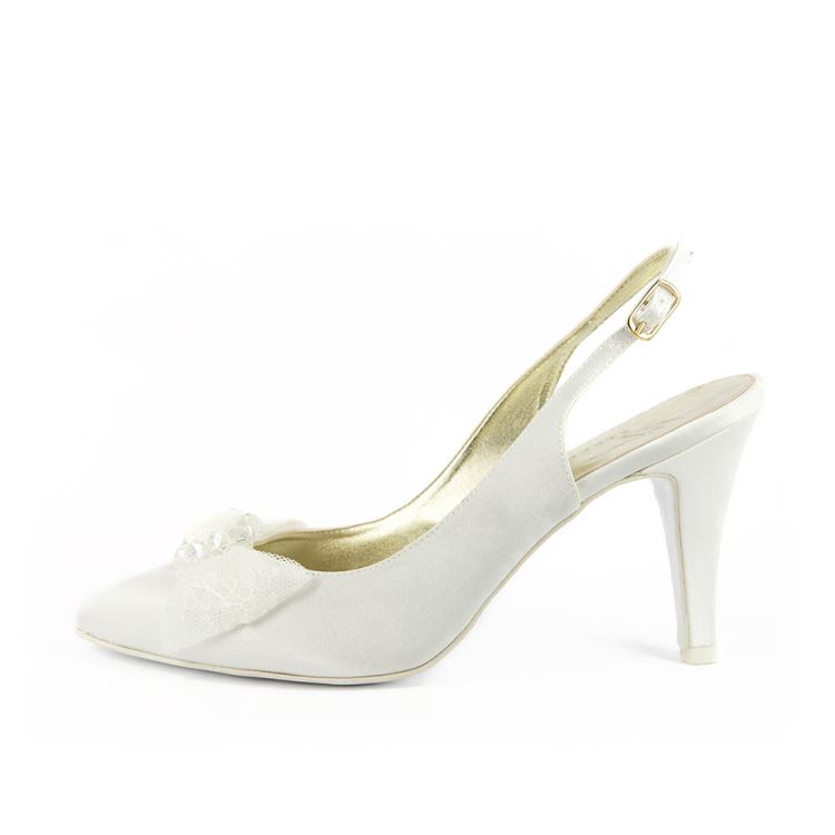 ERICA fiocco • Stella Blanc: wedding shoes Made in Italy