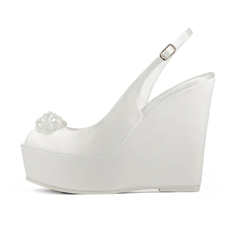 MARGHERITA • Stella Blanc: wedding shoes Made in Italy