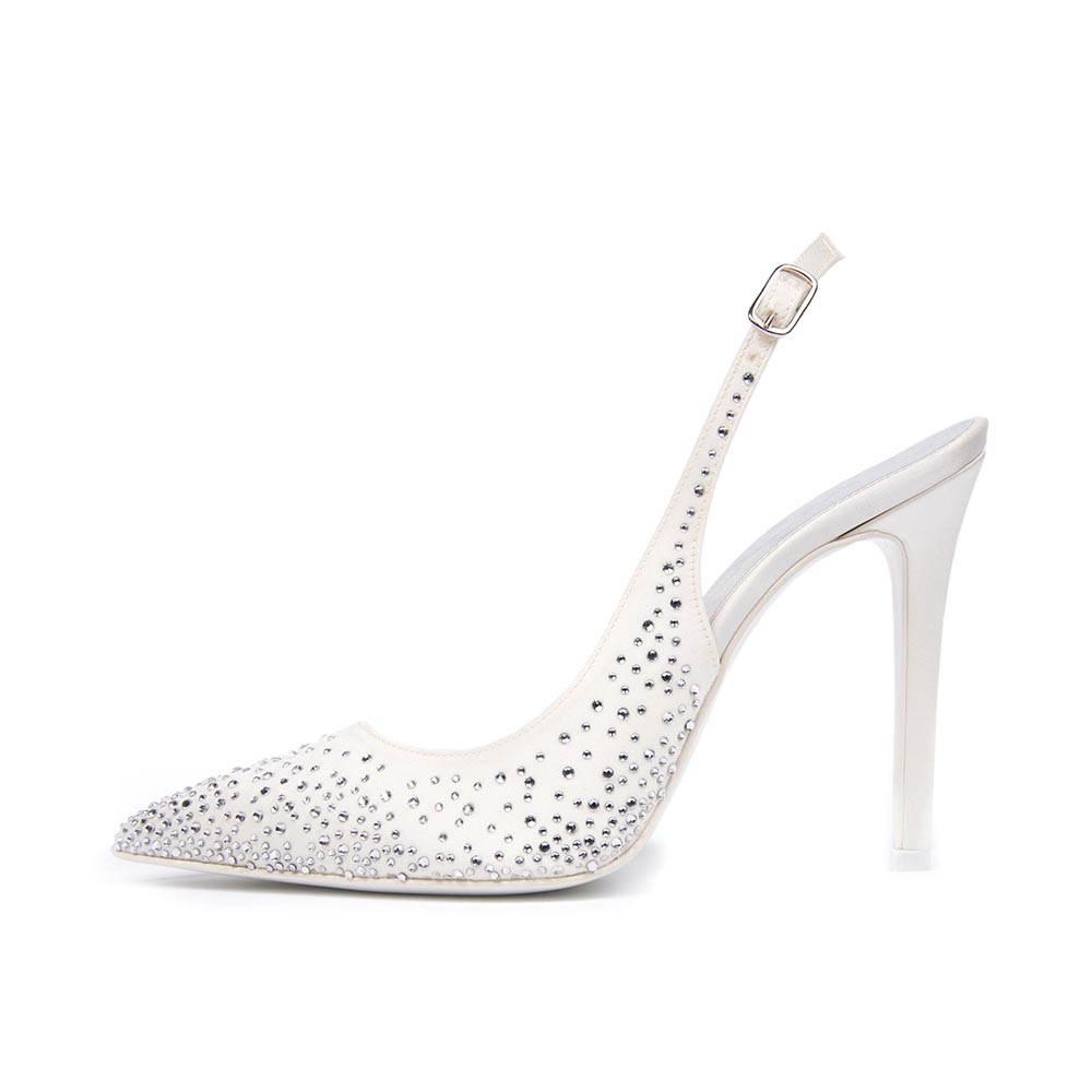 MIMOSA • Stella Blanc: wedding shoes Made in Italy